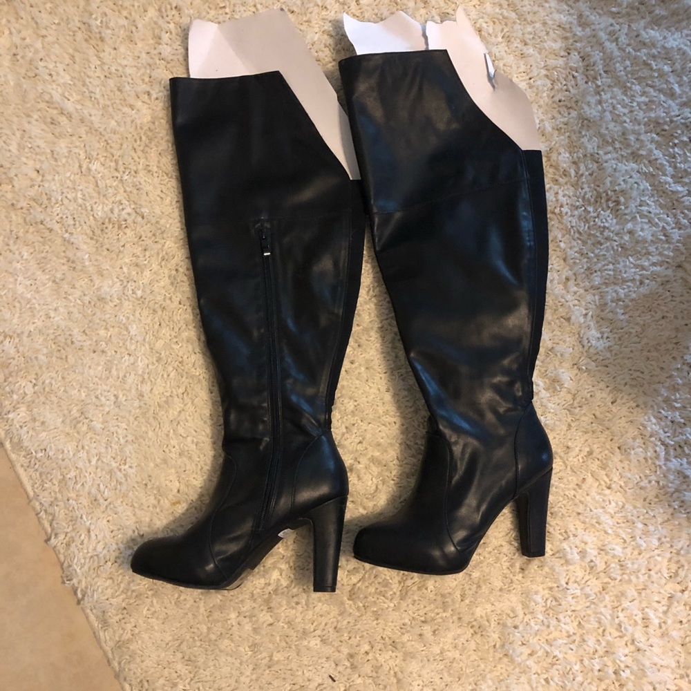 Wide calf over the knee boots